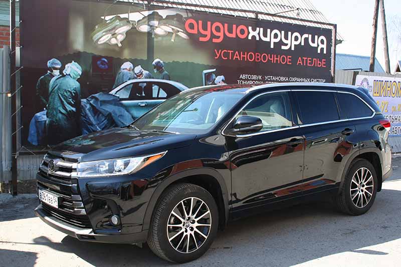 Toyota Highlander переустановка охранной системы